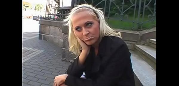  Czech Blondie in Public Invasion Sucking and Fucking 2